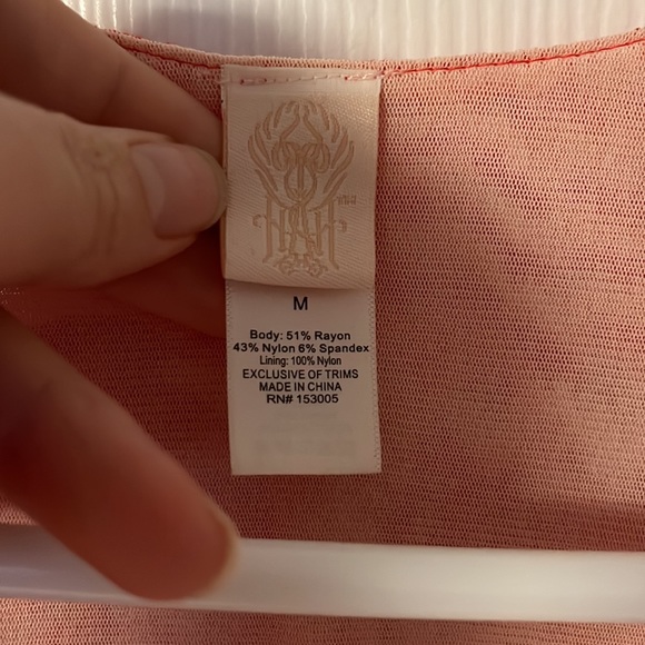 HAH Revolve red lace wrap dress M - Picture 7 of 10